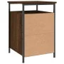 Oak brown plywood bedside table 40x42x60 cm by vidaXL, Nightstands - Ref: Foro24-825871, Price: 40,52 €, Discount: %