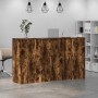 Mostrador de recepción roble ahumado 180x50x103,5 cm