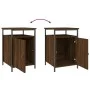 Bedside tables 2 pcs brown oak plywood 40x42x60 cm by vidaXL, Nightstands - Ref: Foro24-825872, Price: 49,21 €, Discount: %