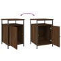 Nachttische 2 Stück braunes Eichensperrholz 40x42x60 cm von vidaXL, Nachttische - Ref: Foro24-825872, Preis: 49,21 €, Rabatt: %