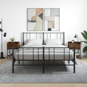 Nachttisch, 2 Stück, Eichenbraun, Holzwerkstoff, 40,5 x 31 x 60 cm von vidaXL, Nachttische - Ref: Foro24-825902, Preis: 67,20...