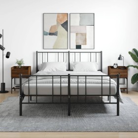 Nachttisch, 2 Stück, Eichenbraun, Holzwerkstoff, 40,5 x 31 x 60 cm von vidaXL, Nachttische - Ref: Foro24-825902, Preis: 68,09...