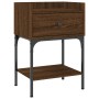 Nightstand 2 pcs oak brown engineered wood 40.5x31x60 cm by vidaXL, Nightstands - Ref: Foro24-825902, Price: 68,09 €, Discoun...