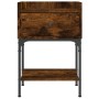 Mesita de noche madera de ingeniería roble ahumado 40,5x31x60cm de vidaXL, Mesitas de noche - Ref: Foro24-825897, Precio: 42,...