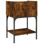 Mesita de noche madera de ingeniería roble ahumado 40,5x31x60cm de vidaXL, Mesitas de noche - Ref: Foro24-825897, Precio: 42,...