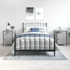 Bedside tables 2 pcs gray plywood 40x42x60 cm by vidaXL, Nightstands - Ref: Foro24-825870, Price: 69,27 €, Discount: %