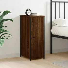 Oak brown engineered wood bedside table 32x42x80 cm by vidaXL, Nightstands - Ref: Foro24-825971, Price: 44,55 €, Discount: %