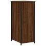Mesita de noche madera de ingeniería marrón roble 32x42x80 cm de vidaXL, Mesitas de noche - Ref: Foro24-825971, Precio: 44,55...
