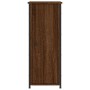 Oak brown engineered wood bedside table 32x42x80 cm by vidaXL, Nightstands - Ref: Foro24-825971, Price: 45,13 €, Discount: %