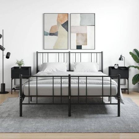 Nachttische 2 Stk. Holzwerkstoff schwarz 40,5x31x60 cm von vidaXL, Nachttische - Ref: Foro24-825894, Preis: 81,49 €, Rabatt: %