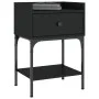 Bedside tables 2 units engineered wood black 40.5x31x60 cm by vidaXL, Nightstands - Ref: Foro24-825894, Price: 80,17 €, Disco...