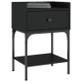 Nachttische 2 Stk. Holzwerkstoff schwarz 40,5x31x60 cm von vidaXL, Nachttische - Ref: Foro24-825894, Preis: 81,49 €, Rabatt: %