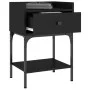 Bedside tables 2 units engineered wood black 40.5x31x60 cm by vidaXL, Nightstands - Ref: Foro24-825894, Price: 80,17 €, Disco...