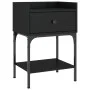 Bedside tables 2 units engineered wood black 40.5x31x60 cm by vidaXL, Nightstands - Ref: Foro24-825894, Price: 80,17 €, Disco...