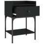 Bedside tables 2 units engineered wood black 40.5x31x60 cm by vidaXL, Nightstands - Ref: Foro24-825894, Price: 80,17 €, Disco...