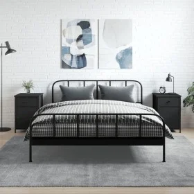 Nachttische 2 Stück schwarzes Sperrholz 40x42x60 cm von vidaXL, Nachttische - Ref: Foro24-825904, Preis: 85,57 €, Rabatt: %