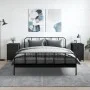 Mesitas de noche 2 uds madera contrachapada negro 40x42x60 cm de vidaXL, Mesitas de noche - Ref: Foro24-825904, Precio: 85,57...