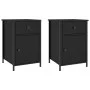 Nachttische 2 Stück schwarzes Sperrholz 40x42x60 cm von vidaXL, Nachttische - Ref: Foro24-825904, Preis: 85,57 €, Rabatt: %