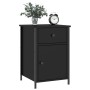Nachttische 2 Stück schwarzes Sperrholz 40x42x60 cm von vidaXL, Nachttische - Ref: Foro24-825904, Preis: 83,97 €, Rabatt: %