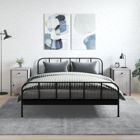 Nachttische 2 Stück graues Sperrholz 40x42x60 cm von vidaXL, Nachttische - Ref: Foro24-825910, Preis: 78,49 €, Rabatt: %