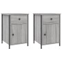 Nachttische 2 Stück graues Sperrholz 40x42x60 cm von vidaXL, Nachttische - Ref: Foro24-825910, Preis: 78,49 €, Rabatt: %