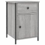 Mesitas de noche 2 uds madera contrachapada gris 40x42x60 cm de vidaXL, Mesitas de noche - Ref: Foro24-825910, Precio: 78,42 ...