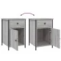 Bedside tables 2 pcs gray plywood 40x42x60 cm by vidaXL, Nightstands - Ref: Foro24-825910, Price: 78,49 €, Discount: %