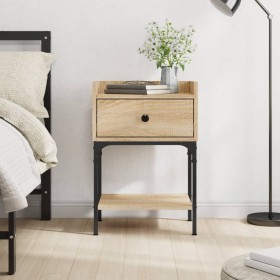 Sonoma oak engineered wood bedside table 40.5x31x60 cm by vidaXL, Nightstands - Ref: Foro24-825895, Price: 51,46 €, Discount: %