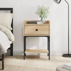Sonoma oak engineered wood bedside table 40.5x31x60 cm by vidaXL, Nightstands - Ref: Foro24-825895, Price: 50,55 €, Discount: %