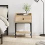 Mesita de noche madera de ingeniería roble Sonoma 40,5x31x60 cm de vidaXL, Mesitas de noche - Ref: Foro24-825895, Precio: 50,...