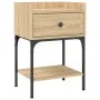 Mesita de noche madera de ingeniería roble Sonoma 40,5x31x60 cm de vidaXL, Mesitas de noche - Ref: Foro24-825895, Precio: 50,...