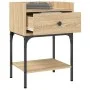 Mesita de noche madera de ingeniería roble Sonoma 40,5x31x60 cm de vidaXL, Mesitas de noche - Ref: Foro24-825895, Precio: 50,...