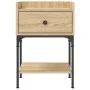 Mesita de noche madera de ingeniería roble Sonoma 40,5x31x60 cm de vidaXL, Mesitas de noche - Ref: Foro24-825895, Precio: 50,...