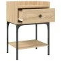 Mesita de noche madera de ingeniería roble Sonoma 40,5x31x60 cm de vidaXL, Mesitas de noche - Ref: Foro24-825895, Precio: 50,...