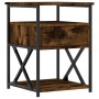Nachttisch aus geräuchertem Eichenholzwerkstoff, 40 x 42 x 55 cm von vidaXL, Nachttische - Ref: Foro24-826077, Preis: 50,36 €...