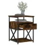 Nachttisch aus geräuchertem Eichenholzwerkstoff, 40 x 42 x 55 cm von vidaXL, Nachttische - Ref: Foro24-826077, Preis: 49,65 €...
