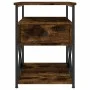 Nachttisch aus geräuchertem Eichenholzwerkstoff, 40 x 42 x 55 cm von vidaXL, Nachttische - Ref: Foro24-826077, Preis: 49,65 €...