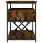 Nachttisch aus geräuchertem Eichenholzwerkstoff, 40 x 42 x 55 cm von vidaXL, Nachttische - Ref: Foro24-826077, Preis: 49,65 €...