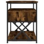 Nachttisch aus geräuchertem Eichenholzwerkstoff, 40 x 42 x 55 cm von vidaXL, Nachttische - Ref: Foro24-826077, Preis: 50,36 €...