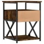 Nachttisch aus geräuchertem Eichenholzwerkstoff, 40 x 42 x 55 cm von vidaXL, Nachttische - Ref: Foro24-826077, Preis: 49,65 €...