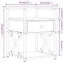 Nachttisch aus geräuchertem Eichenholzwerkstoff, 40 x 42 x 55 cm von vidaXL, Nachttische - Ref: Foro24-826077, Preis: 50,36 €...