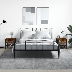 Nachttische 2 Stk. Holzwerkstoff Eiche geräuchert 40x42x45 cm von vidaXL, Nachttische - Ref: Foro24-825958, Preis: 76,65 €, R...