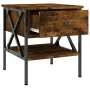 Nachttische 2 Stk. Holzwerkstoff Eiche geräuchert 40x42x45 cm von vidaXL, Nachttische - Ref: Foro24-825958, Preis: 75,71 €, R...