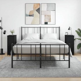 Nachttische 2 Stk. Holzwerkstoff schwarz 32x42x80 cm von vidaXL, Nachttische - Ref: Foro24-825964, Preis: 78,53 €, Rabatt: %