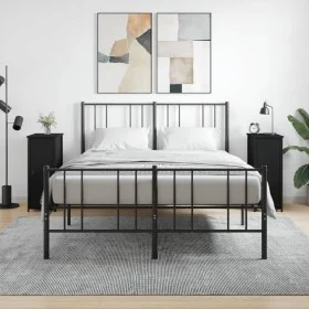 Nachttische 2 Stk. Holzwerkstoff schwarz 32x42x80 cm von vidaXL, Nachttische - Ref: Foro24-825964, Preis: 77,50 €, Rabatt: %
