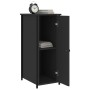 Bedside tables 2 units engineered wood black 32x42x80 cm by vidaXL, Nightstands - Ref: Foro24-825964, Price: 78,53 €, Discoun...