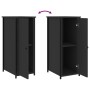 Bedside tables 2 units engineered wood black 32x42x80 cm by vidaXL, Nightstands - Ref: Foro24-825964, Price: 78,53 €, Discoun...