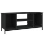 Schwarzer TV-Schrank aus Sperrholz, 102 x 35 x 45 cm von vidaXL, TV-Möbel - Ref: Foro24-826285, Preis: 54,84 €, Rabatt: %