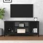 Mueble de TV madera contrachapada negro 102x35x45 cm de vidaXL, Muebles TV - Ref: Foro24-826285, Precio: 54,01 €, Descuento: %