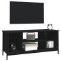 Schwarzer TV-Schrank aus Sperrholz, 102 x 35 x 45 cm von vidaXL, TV-Möbel - Ref: Foro24-826285, Preis: 54,84 €, Rabatt: %
